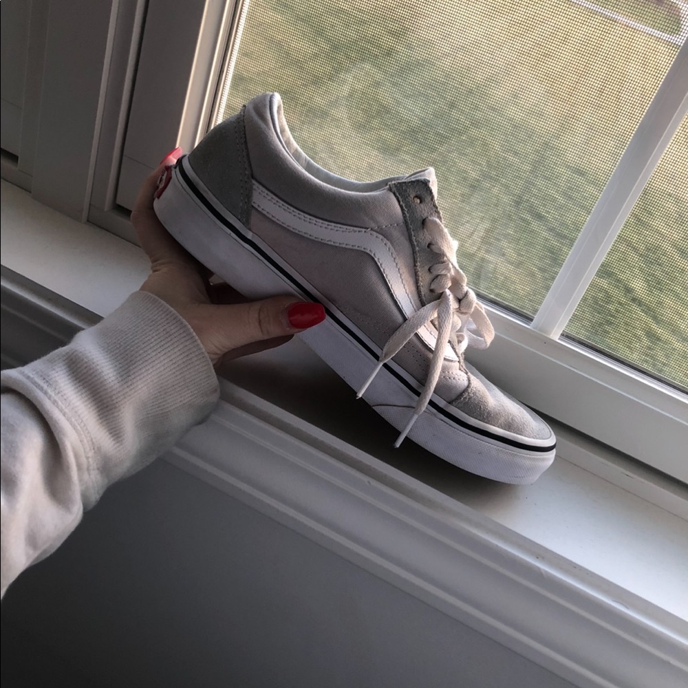 Gray vans size 8